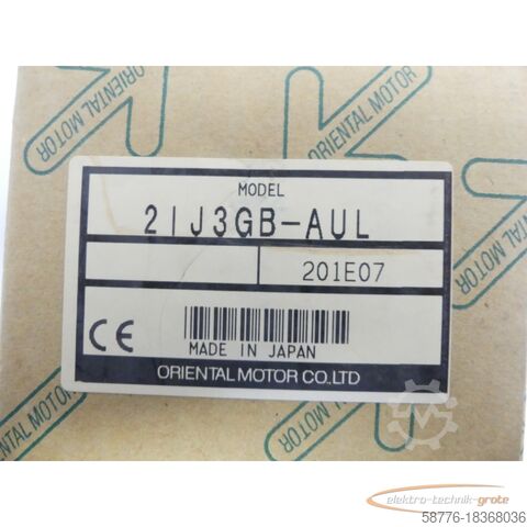 บริษัท โอเรียนทัล มอเตอร์ มอเตอร์ Oriental Motor 2IJ3GB-AUL Induction Motor SN: OZ9 24211 - ! -