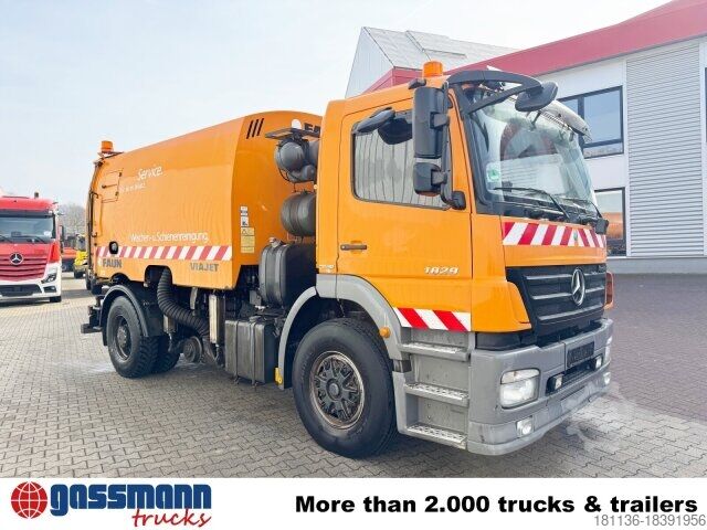 Kamion për qëllime të veçanta Mercedes-Benz Axor 1829 4x2, Zweiweg Z200, Kehrmaschine Faun