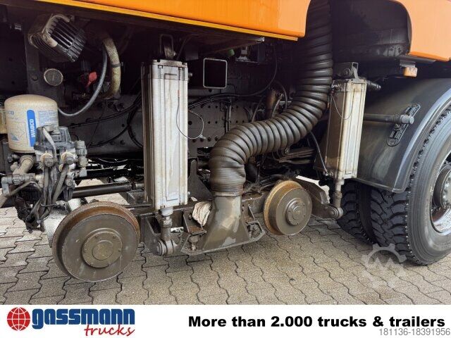 Speciallastbil Mercedes-Benz Axor 1829 4x2, Zweiweg Z200, Kehrmaschine Faun