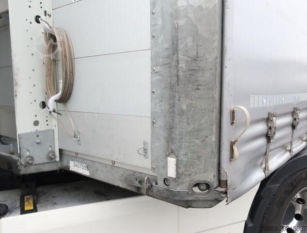 Отворено полуремарке с брезент Schmitz Cargobull SCS 24 Liftachse P-Kasten Getränkezertifikat
