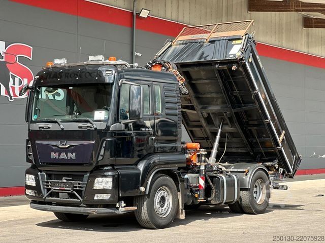 Þrístefnu veltibíll MAN TGS 18.460 4x2 BL MEILLER DSK & ATLAS LK