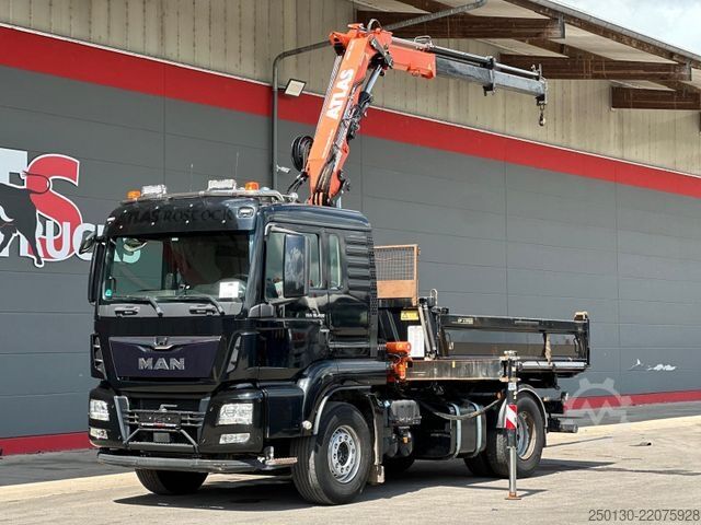 Þrístefnu veltibíll MAN TGS 18.460 4x2 BL MEILLER DSK & ATLAS LK
