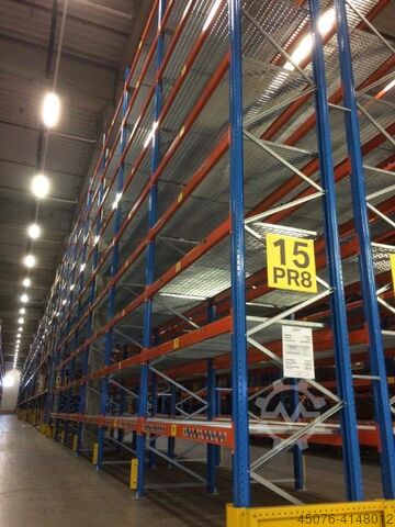 Raklap berendezések STOW Palettenregal Stow 78 lfm H 6,5 m T 110 cm Auflast/Fach 3000 kg