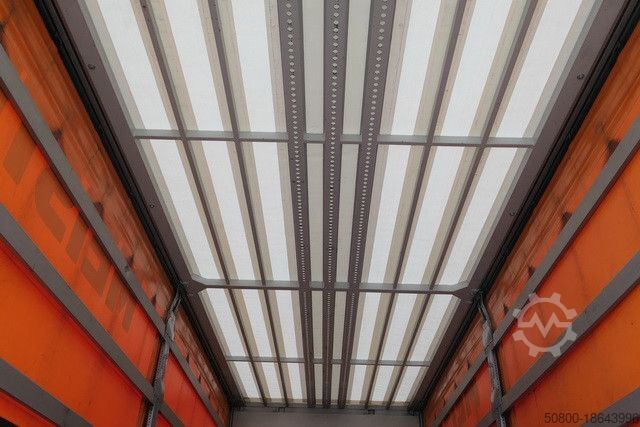 Brandalı açık römork  Duenschede PA 18/7, Jumbo, Bordwände, Alu-Felgen
