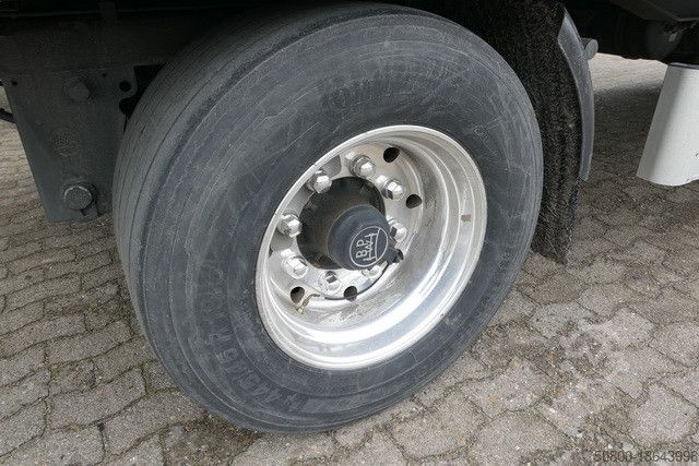 Brandalı açık römork  Duenschede PA 18/7, Jumbo, Bordwände, Alu-Felgen