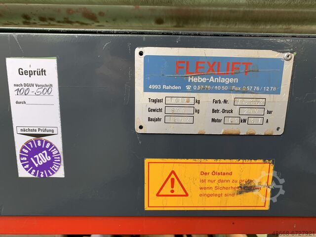 Scherenhubtisch Hubtisch Hubbühne Flexlift 1000 Kg