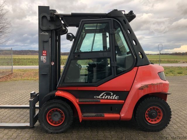 Etukuormaaja trukki LINDE H60D 396_Diesel_ Heizung_4. Ventil_ Deutz_ Waage