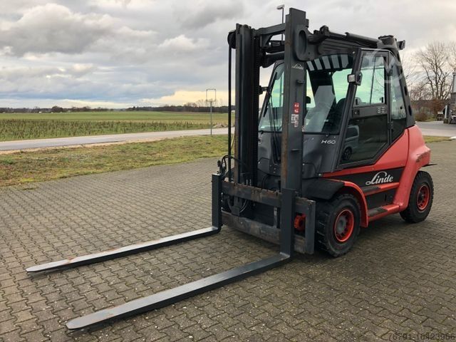 Etukuormaaja trukki LINDE H60D 396_Diesel_ Heizung_4. Ventil_ Deutz_ Waage