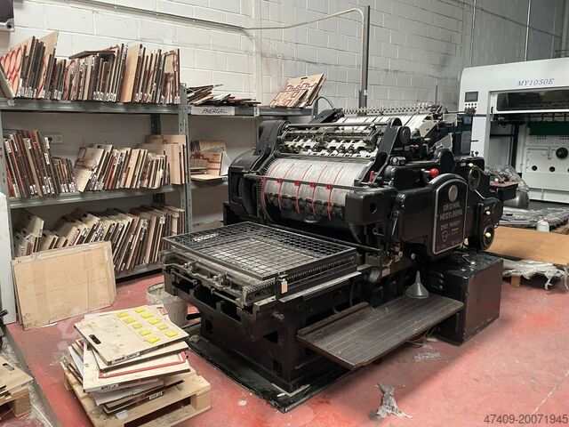 Machine typographique Heidelberg SBG