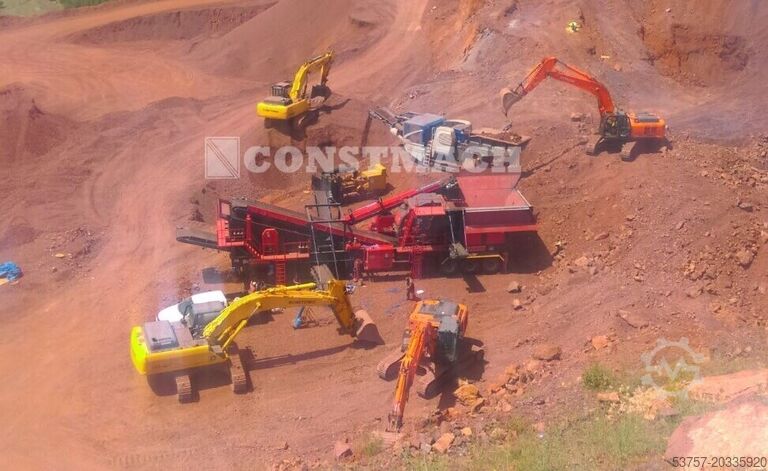 Drupināšanas iekārtas/mobila drupināšanas iekārta Constmach Mobile Crushing Plant Mobile Limestone Crusher Plant 150-200TP