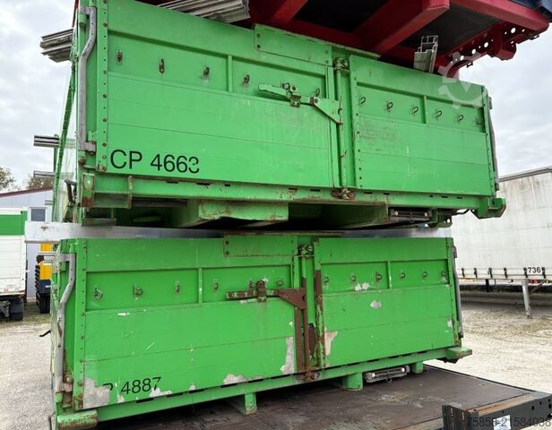 Carroçaria intercambiável Krone BDF 7,45m Baustoff Bordwände Türen