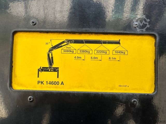 Tovornjak s ploščadjo MAN LE 280 4x4 / Palfinger PK 14600 / Winde / Funk