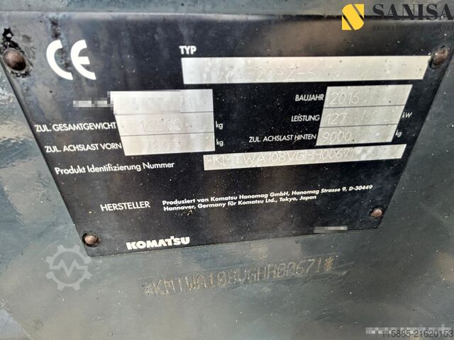 Loader Komatsu WA 320PZ-6/Schaufel/SW/Motor qualmt