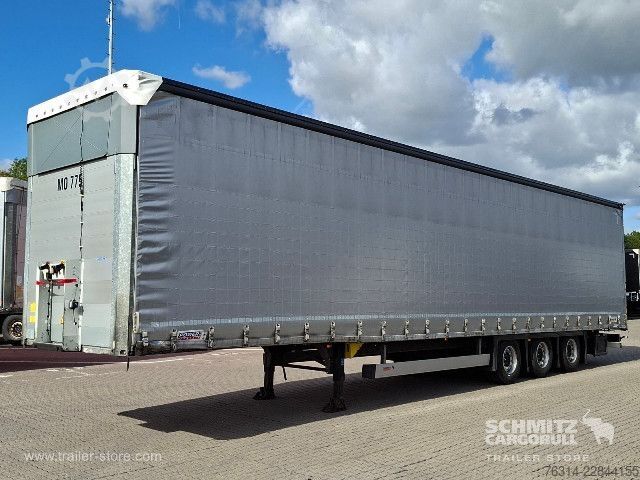 Brandalı açık yarı römork Schmitz Cargobull Curtainsider Mega Getränke