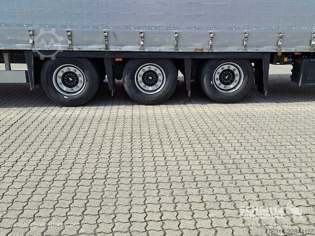 Brandalı açık yarı römork Schmitz Cargobull Curtainsider Mega Getränke