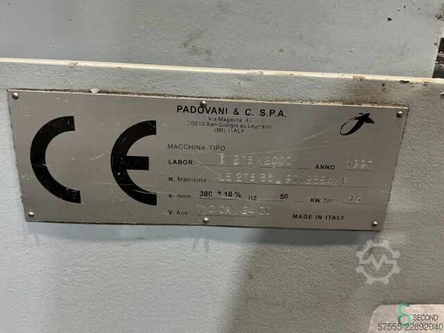 Horizontālās virpas Padovani 1997 Padovani 