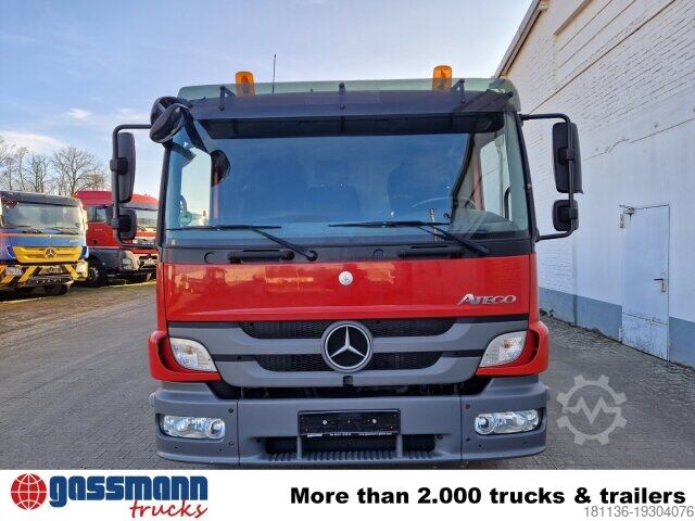 Platós teherautó Mercedes-Benz 1218 L 4x2, Fassi Kran F 95A21 5.9m-1.545 kg,