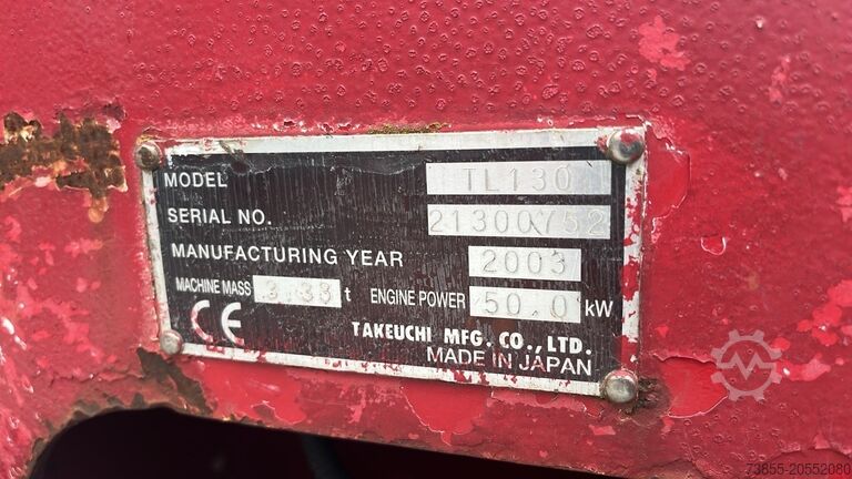 Kompaktlader auf Kette Takeuchi TL130 with forks and loader bucket