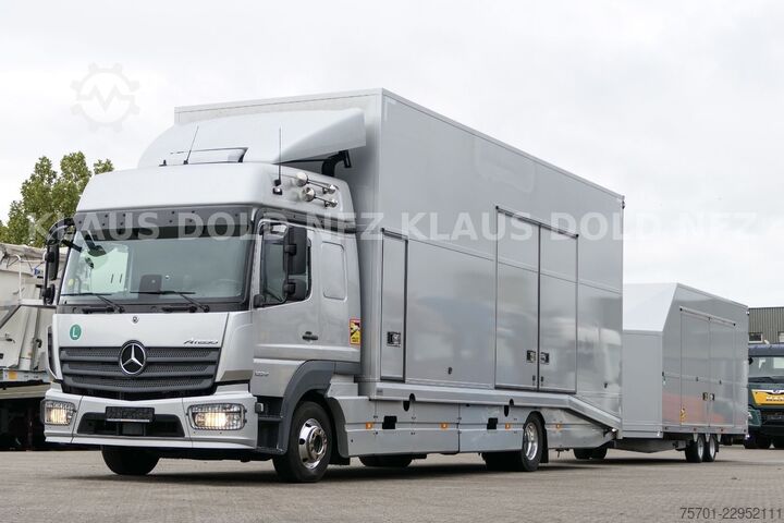 Camion transportator de autoturisme MERCEDES-BENZ Atego 1224 Autotransp. Komplettzug Moetefindt