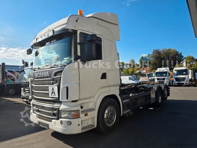 Xe tải ben móc container (roll-off) SCANIA R500 V8 / Manual / TOP ZUSTAND / German