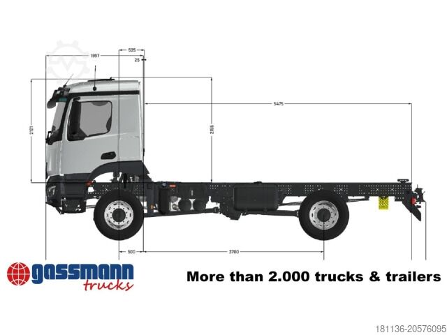 LKW mit Pritsche (offen) Mercedes-Benz Arocs 1827 A 4x4, Ex-Bundeswehr!