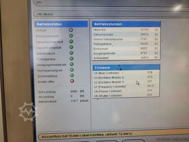 Máquina de corte a laser Bystronic BySprint 3015 4,4kW