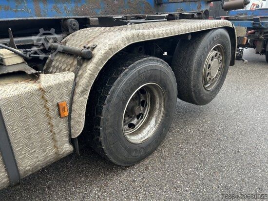 Camion benne SCANIA R440 6X2 ABROLLER, SCHALTER ,RETARDER, E5, LENK,LIFT HYVA LIFT, OHNE AUFBAU