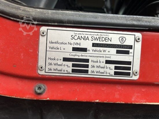Camion benne SCANIA R440 6X2 ABROLLER, SCHALTER ,RETARDER, E5, LENK,LIFT HYVA LIFT, OHNE AUFBAU