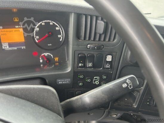 Camion benne SCANIA R440 6X2 ABROLLER, SCHALTER ,RETARDER, E5, LENK,LIFT HYVA LIFT, OHNE AUFBAU