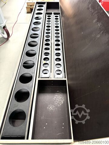 Tấm đo / thanh đo / thước lắp ráp Messleistensatz in Holzkiste Montagelineale