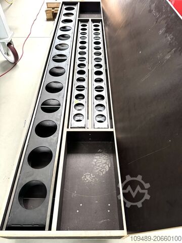 Tấm đo / thanh đo / thước lắp ráp Messleistensatz in Holzkiste Montagelineale