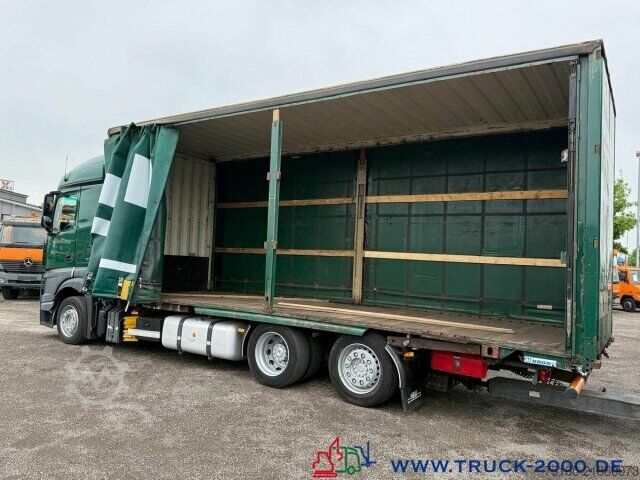 Flatbed truck with tarp Mercedes-Benz Actros 2536 6x2 58m³ Mega Wechselbrücke Retarder