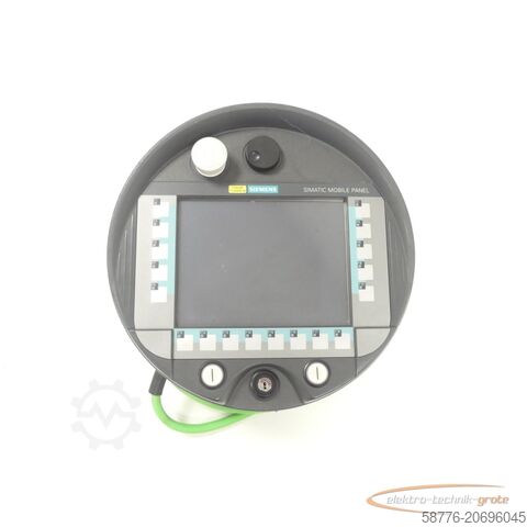 Siemens component Siemens 6AV6645-0CC01-0AX0 MOBILE PANEL 277 SN:16459078 + 6XV1440-4BH50