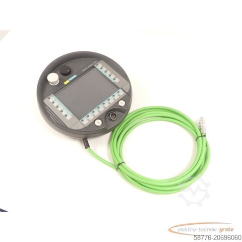 Siemens component Siemens 6AV6645-0CC01-0AX0 MOBILE PANEL 277 SN:16629284 + 6XV1440-4BH50