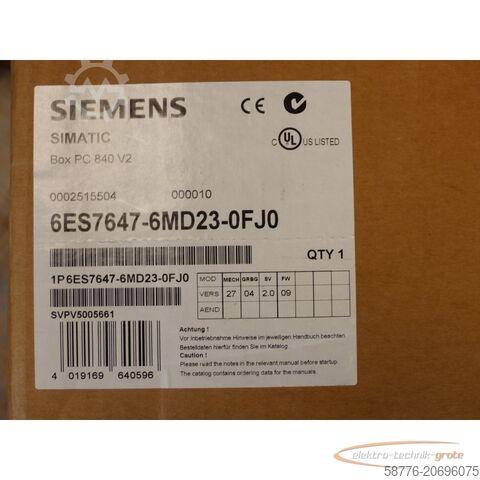 Siemens komponent Siemens 6ES7647-6MD23-0FJ0 SN:SVPV5005661  !