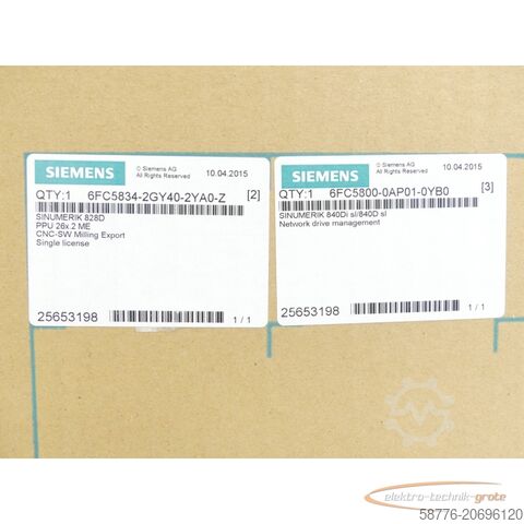 西门子组件 Siemens 6FC5370-6AA30-0AA0 SN:ZVF3Y9S001575 - ! -