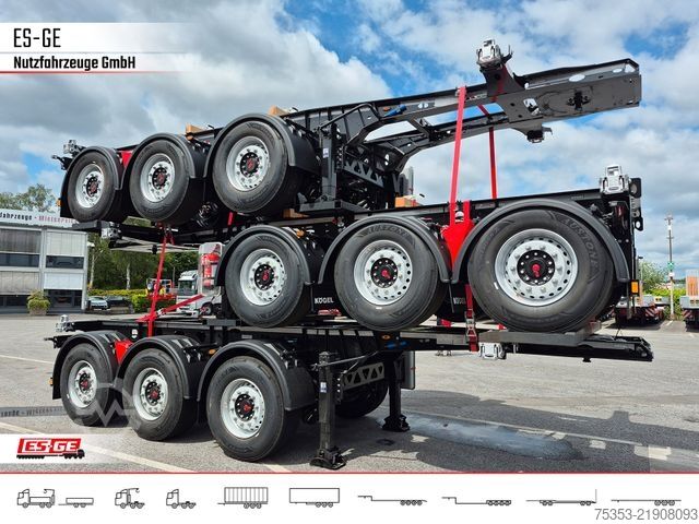 กึ่งพ่วงเปลี่ยนตู้สินค้าได้ KÖGEL 3-Achs-Containerchassis 20'