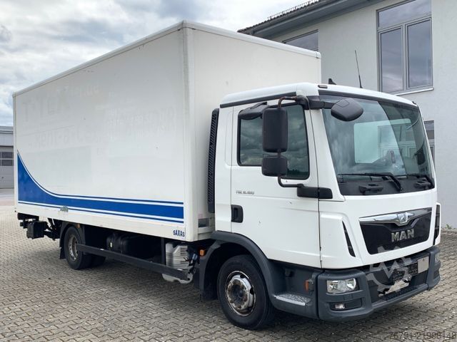 Furgons ar kasti MAN TGL 8.180 BL_ manual_ Klima_ AHK_ 3 Sitze_ 6,05m