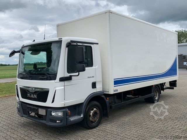 Furgons ar kasti MAN TGL 8.180 BL_ manual_ Klima_ AHK_ 3 Sitze_ 6,05m