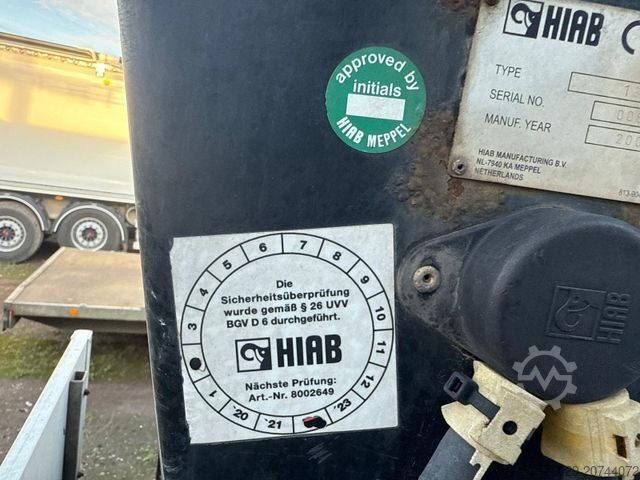 Krautuvas sumontuotas ant sunkvežimio MAN LE 18.280 Pritsche mit HIAB 133 K PRO/HIPRO Kran