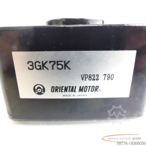 Oriental Motor Motor Oriental Motor 3GK75K Reduzier-Getriebe-Kopf VP822 790 - ! -