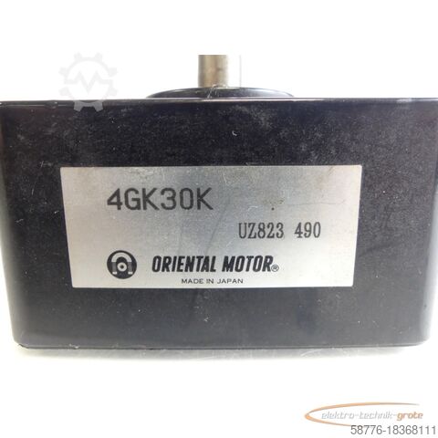 Oriental Motor Motor Oriental Motor 4GK30K Reduzier-Getriebe-Kopf UZ823 490