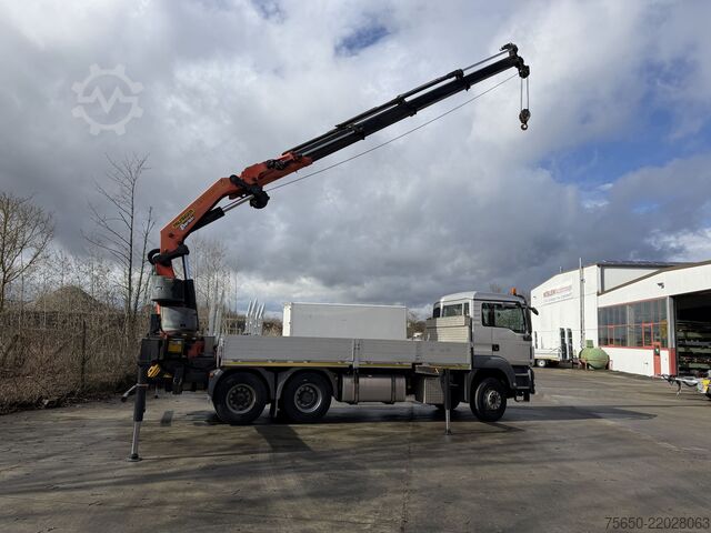 Flatbed truck MAN Truck & Bus TGA08  TGS 26.440 6 x 4 BL mit Kran PK53002