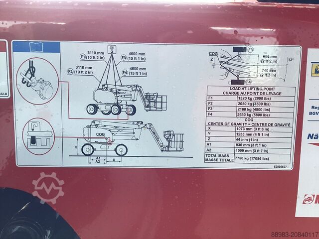 Шарнірно -телескопічна платформа Manitou 160 ATJ+ CR 4 WS K19 ST5 S1