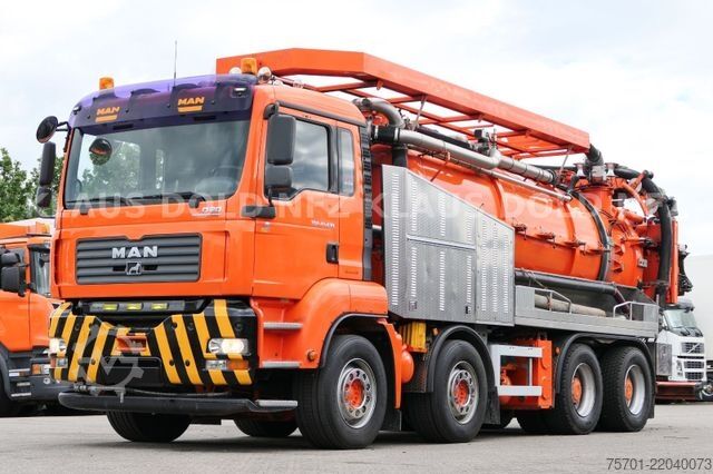 Camion-citerne à vide MAN TGA 41.430 Kanalreinigungs- u. Saugfahrzeug 8x4