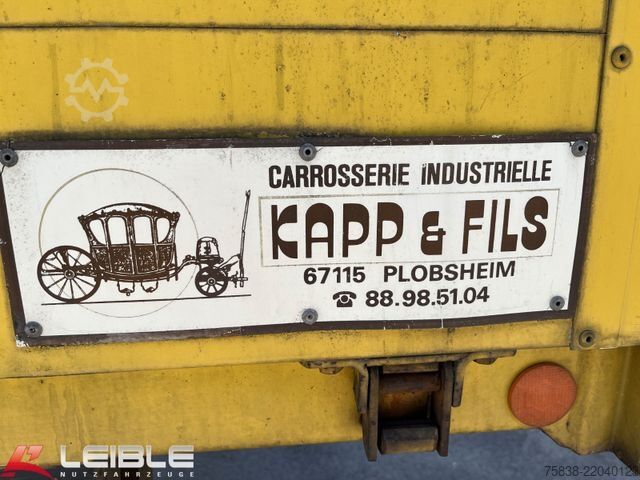 Remolque con caja móvil Kapp +Fils*Pritsche Plane Wechselbrücke*