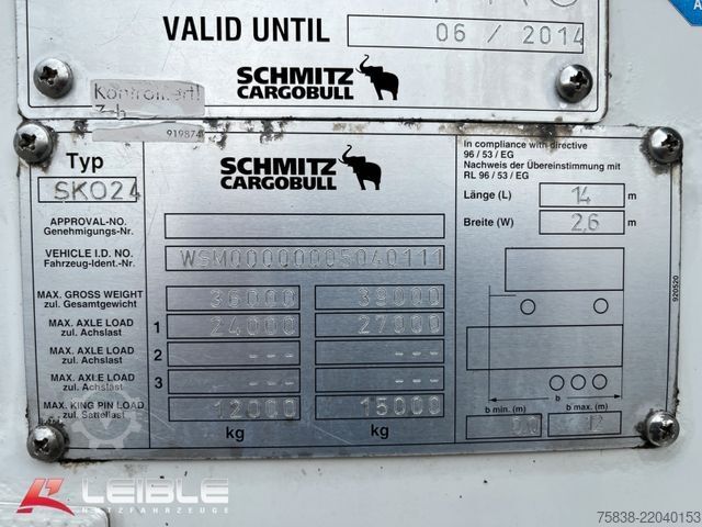 Refriģeratora puspiekabe SCHMITZ CARGOBULL SKO 24*Carrier Vector1850*Doppelstock*Trennwand*