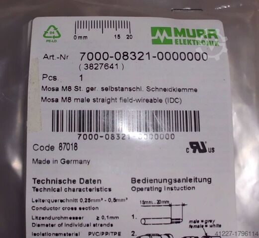 Enchufe + toma Murr Elektronik Verschiedene Typen