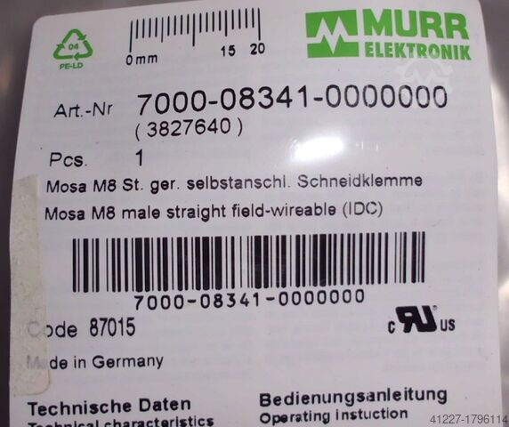 Enchufe + toma Murr Elektronik Verschiedene Typen