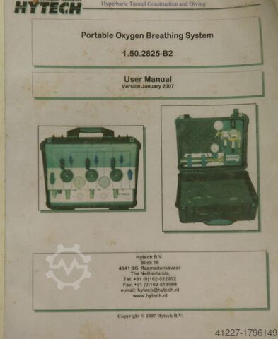 Przenośny aparat tlenowy do oddychania HYTECH portable Oxygen Breathing System